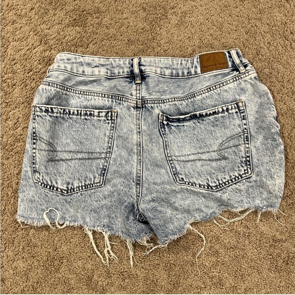 American Eagle Outfitters Blue Tomgirl Distressed Jean Shorts - Picture 2 of 5
